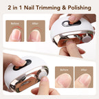Electric 2-in-1 Automatic Nail Clipper and Trimmer
