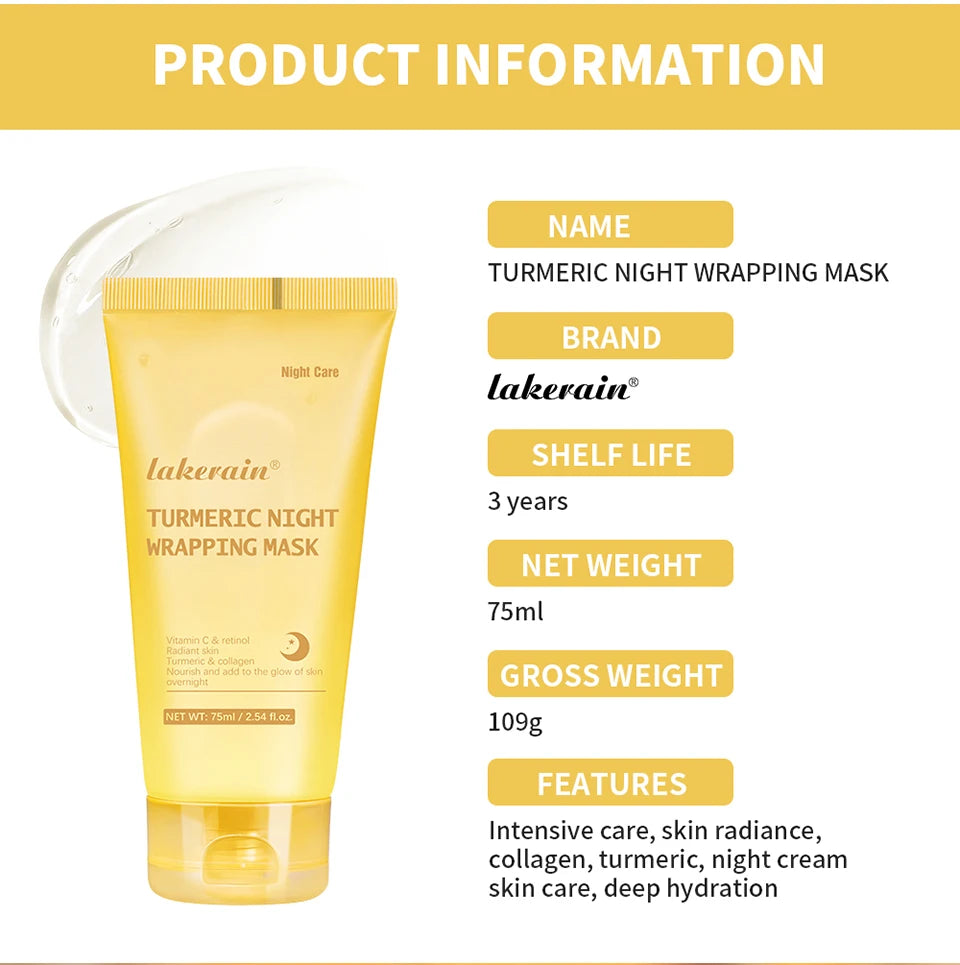Turmeric Collagen Overnight Peel-Off Face Mask - 16