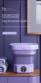 Portable Folding Washing Machine for Underwear and Socks