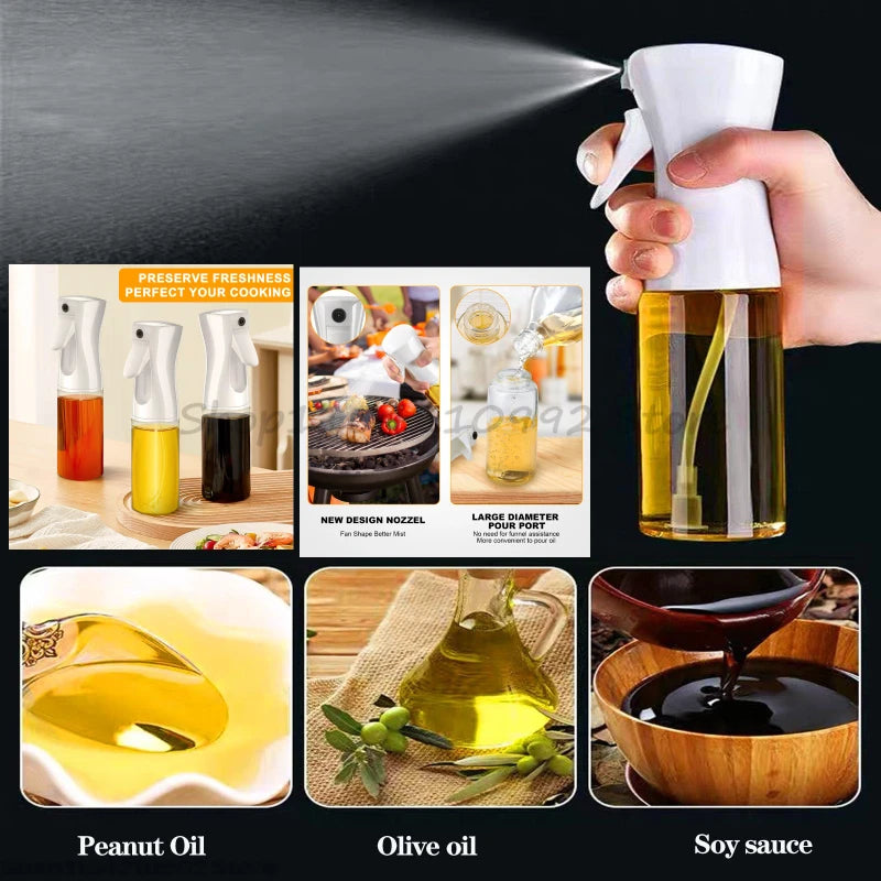 Refillable Oil Spray Bottle for Cooking and Grilling - 2