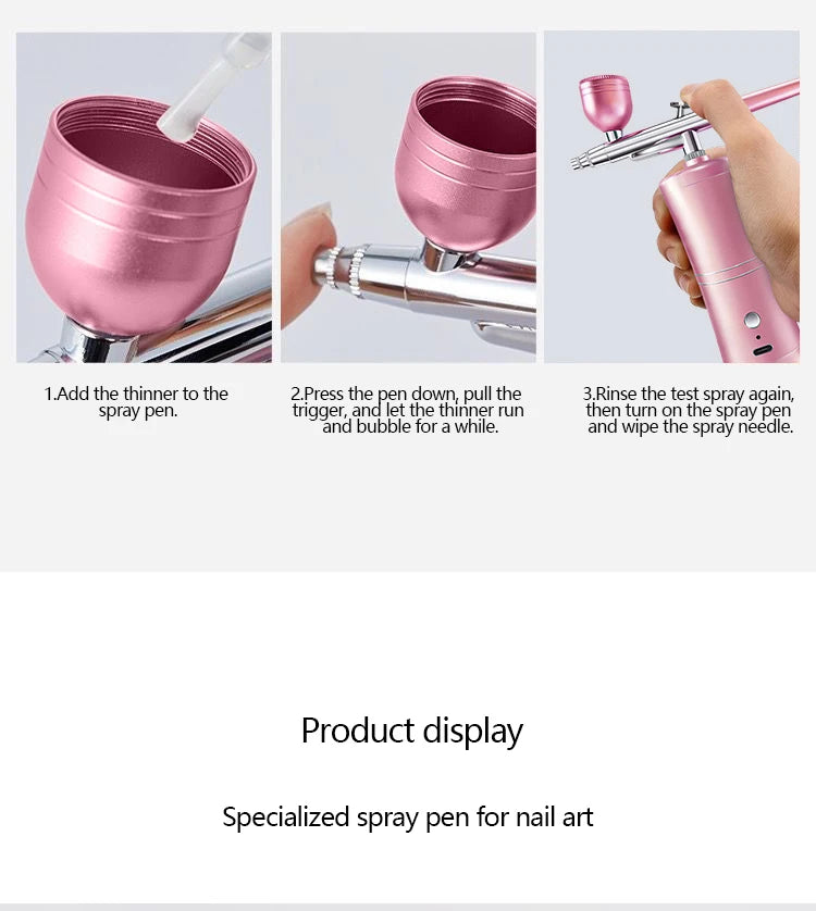 Wireless Portable Airbrush Kit for Painting and Crafts