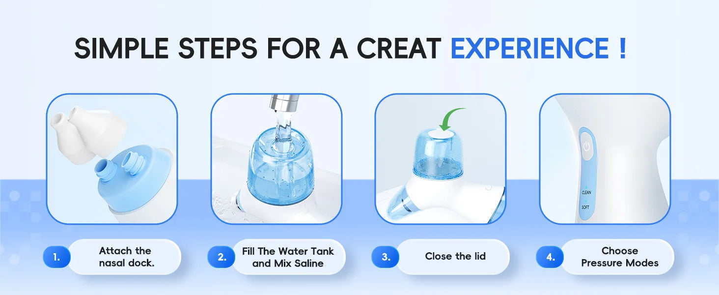 Electric Nasal Irrigation and Water Flosser Combo System - 22
