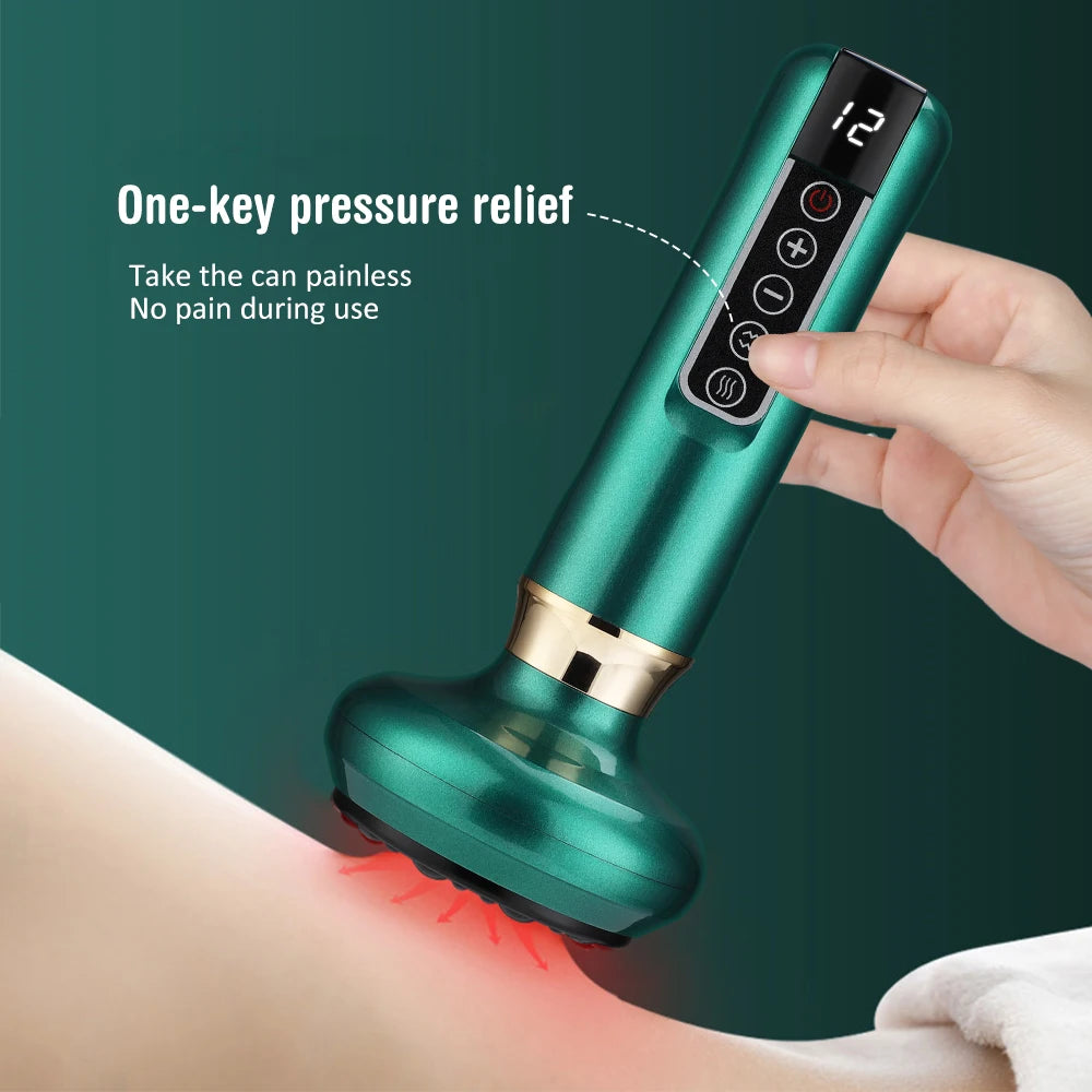 Electric Cupping and Gua Sha Massage Tool for Muscle Relief
