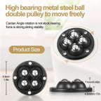 Self-Adhesive 360° Swivel Casters for Furniture and Appliances