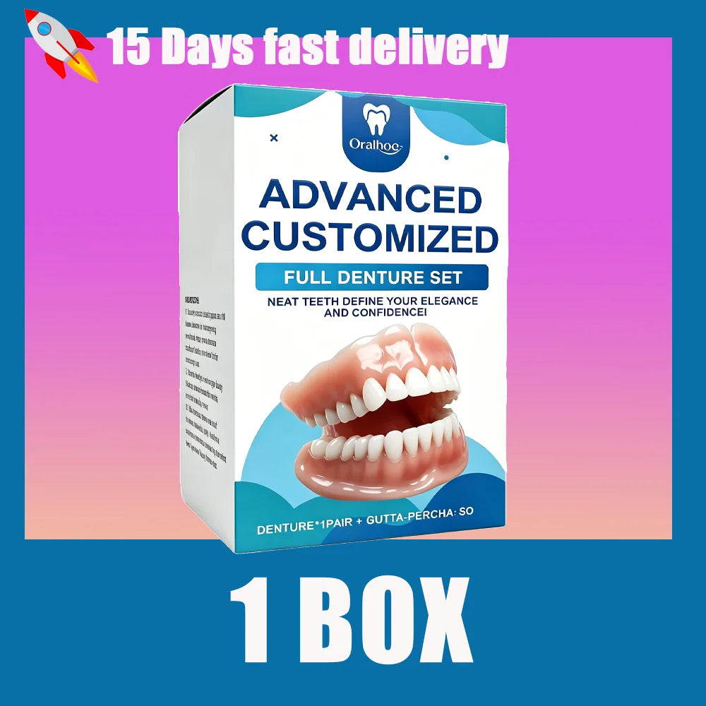 Realistic Temporary Denture Set for Confident Smile