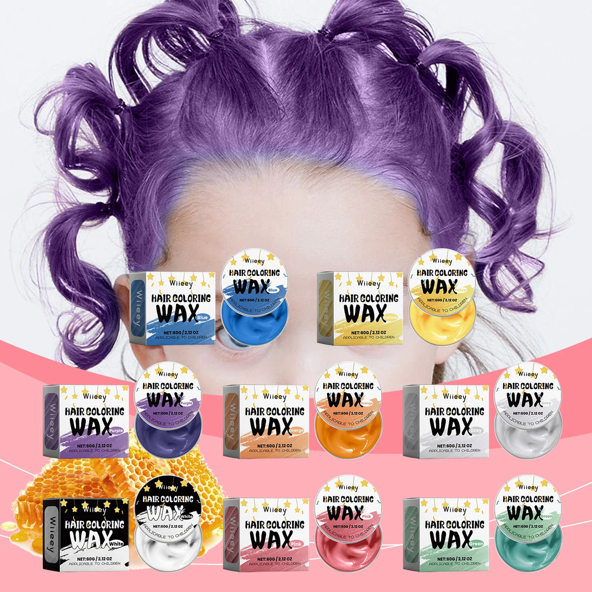 Temporary Hair Color Wax for Kids