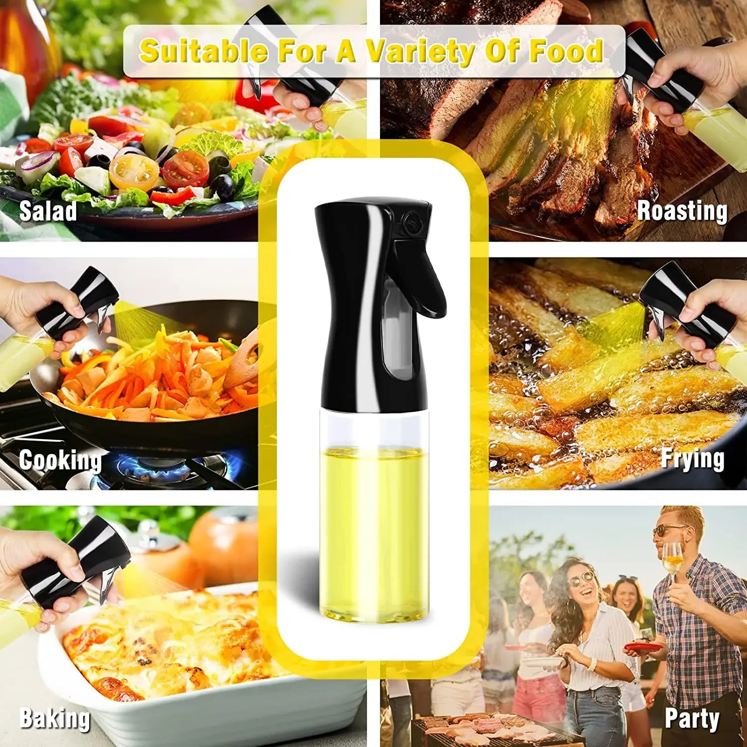 Refillable Kitchen Oil Sprayer for Cooking and Baking