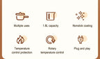 Compact Electric Multi-Cooker for Quick Home Meals