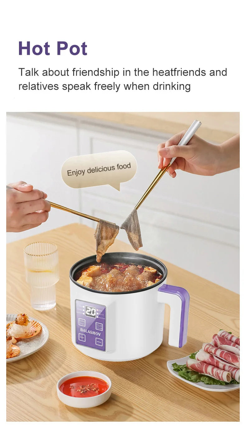 Compact Multi-Function Electric Rice Cooker for Home - 12