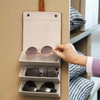 Foldable Travel Sunglasses Organizer for Multiple Pairs