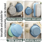 Self-Adhesive Wall-Mounted Washbasin and Storage Hook