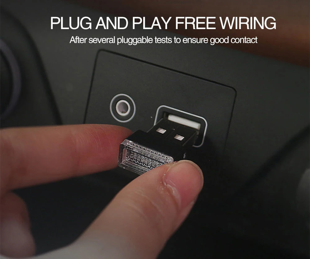 USB LED Car Interior Atmosphere Light - 2