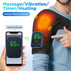 Wireless Heated Shoulder Massager with Vibration and App Control