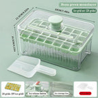 One-Press Easy Release Ice Cube Tray with Storage Box