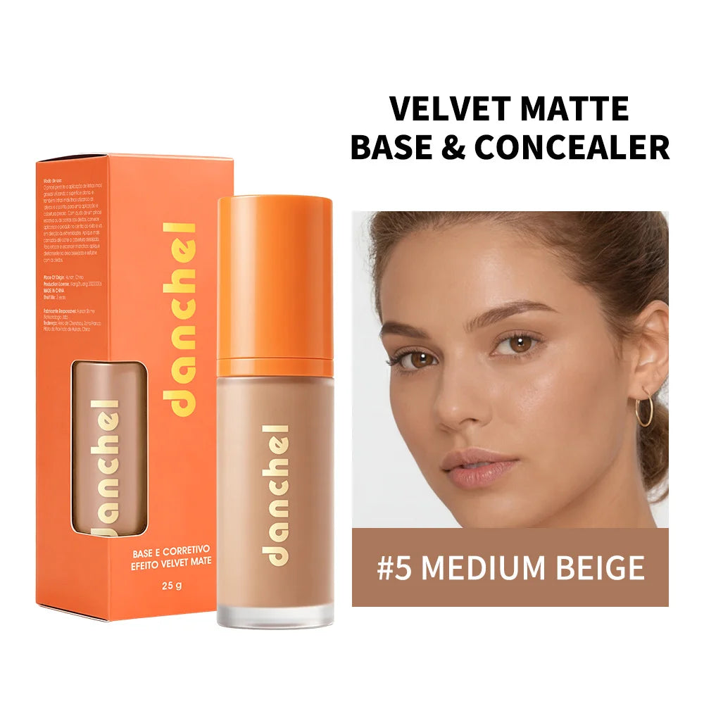 2-in-1 Velvet Matte Liquid Foundation and Concealer - 28