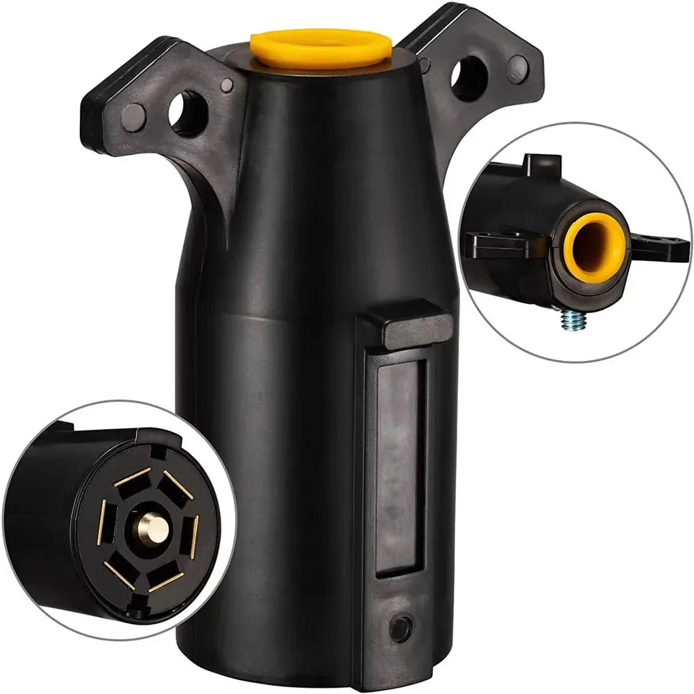 7-Way Blade Trailer Towing Plug Connector for RV and Camper