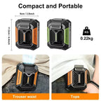 Portable Waist Clip Cooling Fan with Power Bank