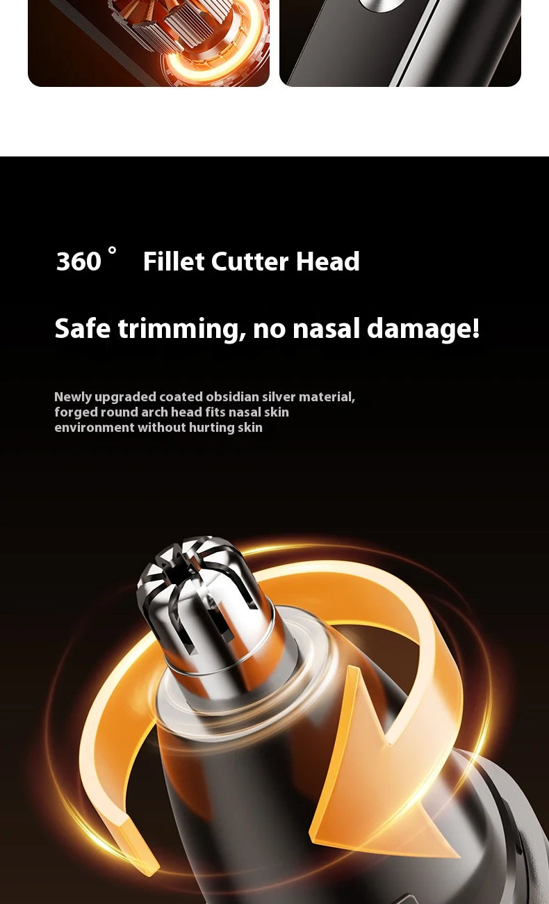 Rechargeable Electric Nose and Ear Hair Trimmer - 7