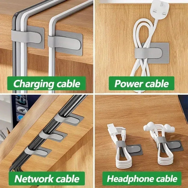 Reusable Adhesive Cable Management Straps - 5