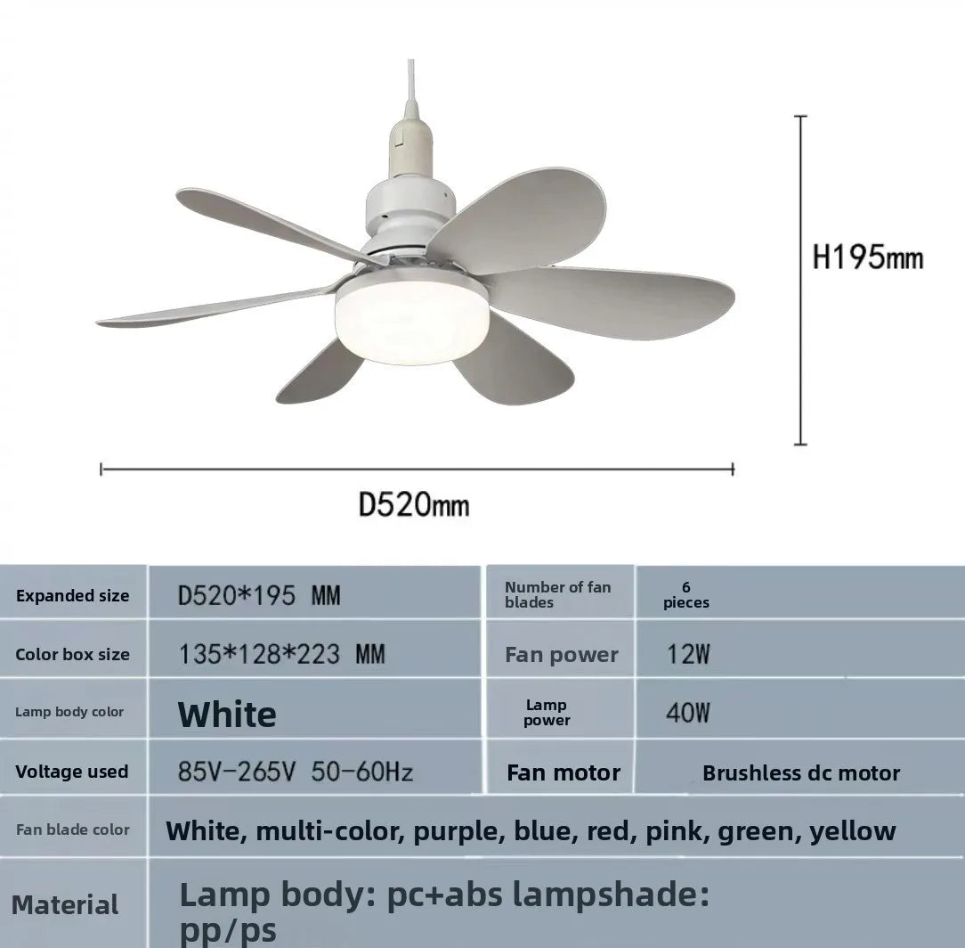 Dimmable LED Ceiling Fan Light with Remote Control