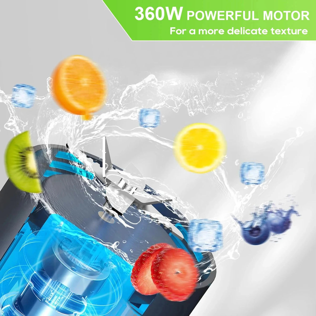 Portable USB Rechargeable Personal Smoothie Blender