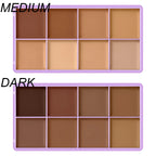8-Shade Waterproof Full Coverage Cream Concealer Palette