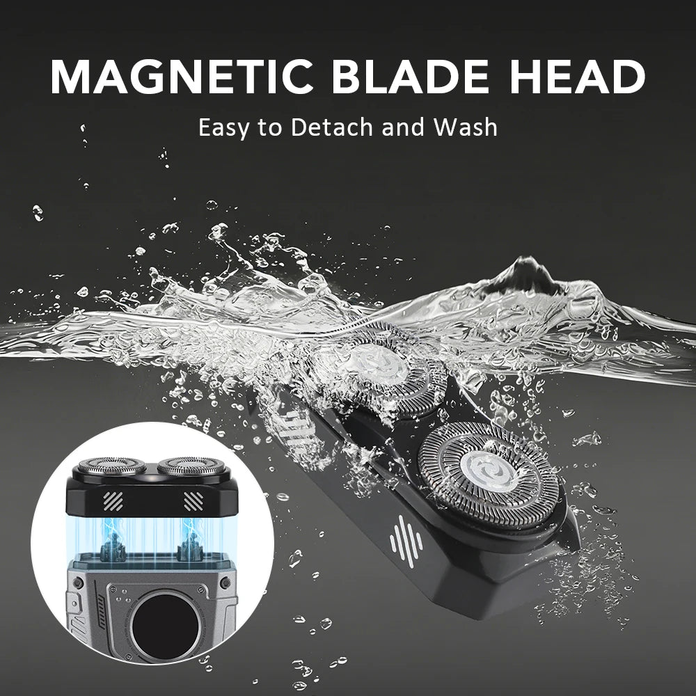 Portable Electric Dual Head Shaver for Men