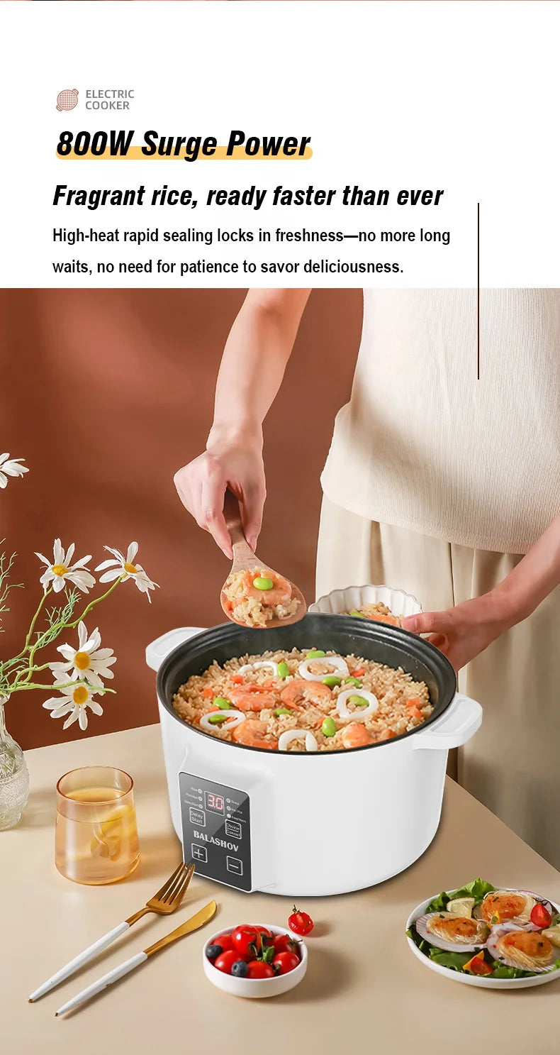 Multifunction 3.5L Non-Stick Electric Hot Pot Cooker