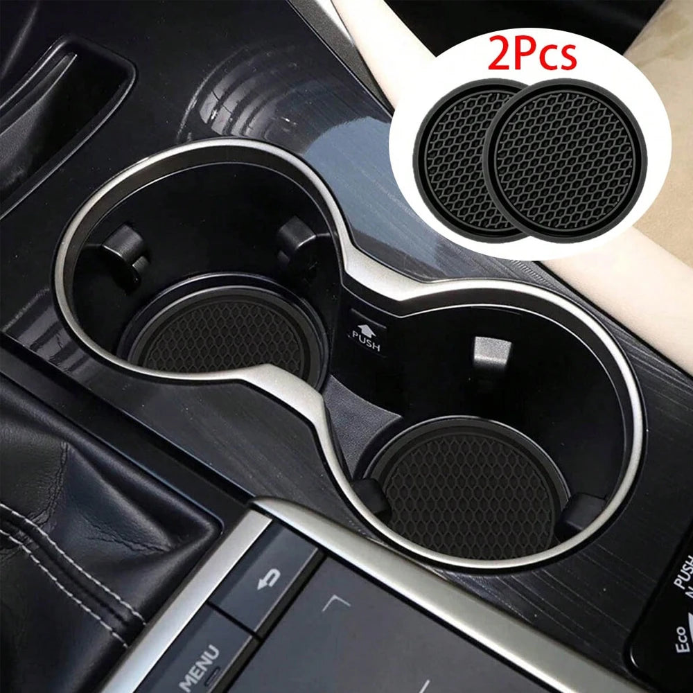 Anti-Slip Car Cup Holder Coasters - 2 Pack - 1
