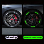 Luminous Reflective Wheel Rim Stickers for Cars and Motorcycles