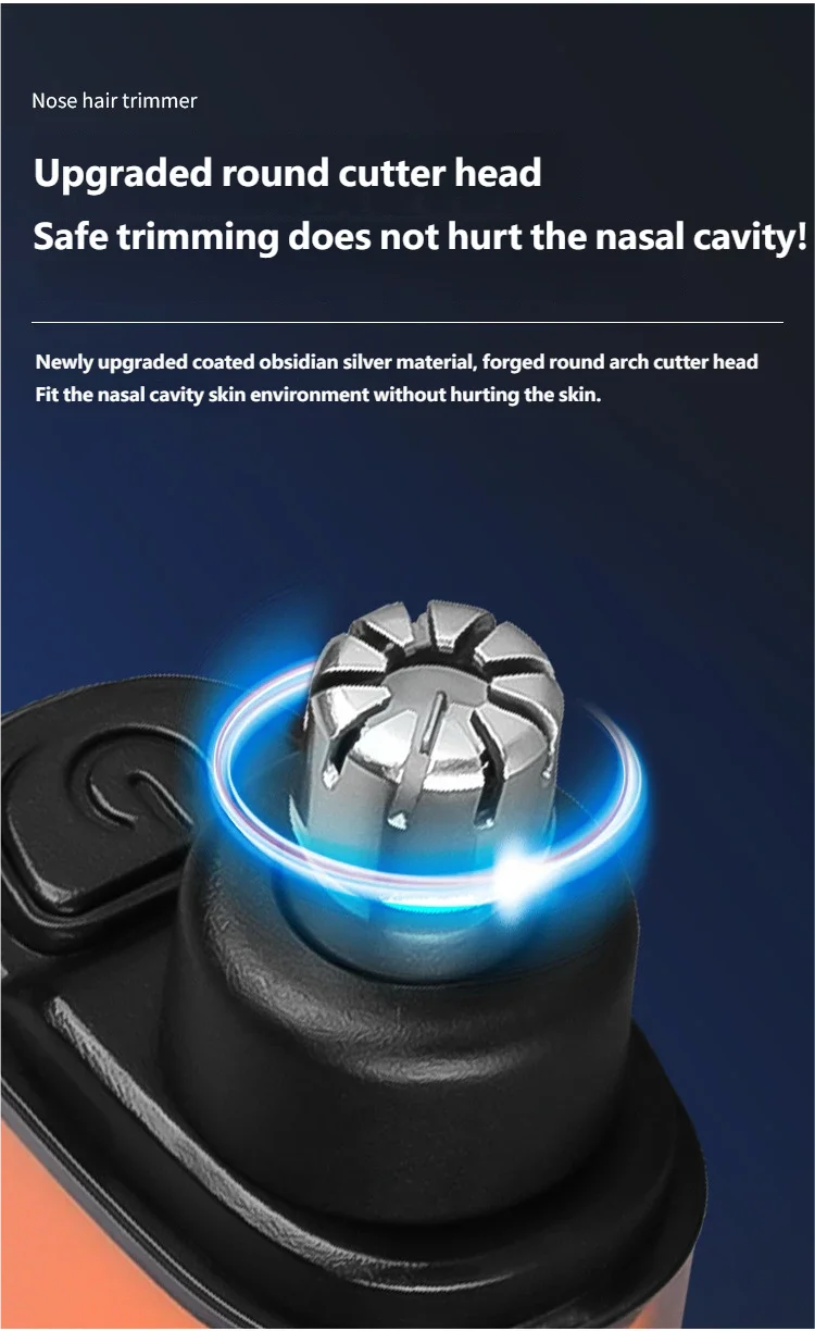 Rechargeable Portable Nose and Ear Hair Trimmer