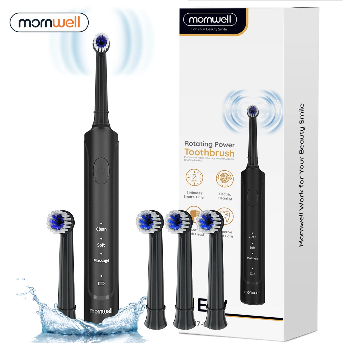 Rechargeable Electric Sonic Toothbrush with 3 Cleaning Modes