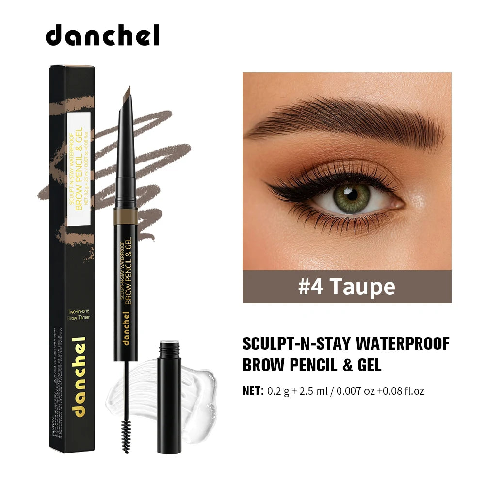 2-in-1 Waterproof Eyebrow Pencil and Sculpting Gel - 22