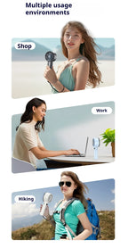 Portable Handheld Cooling Fan with Ice Compress Technology