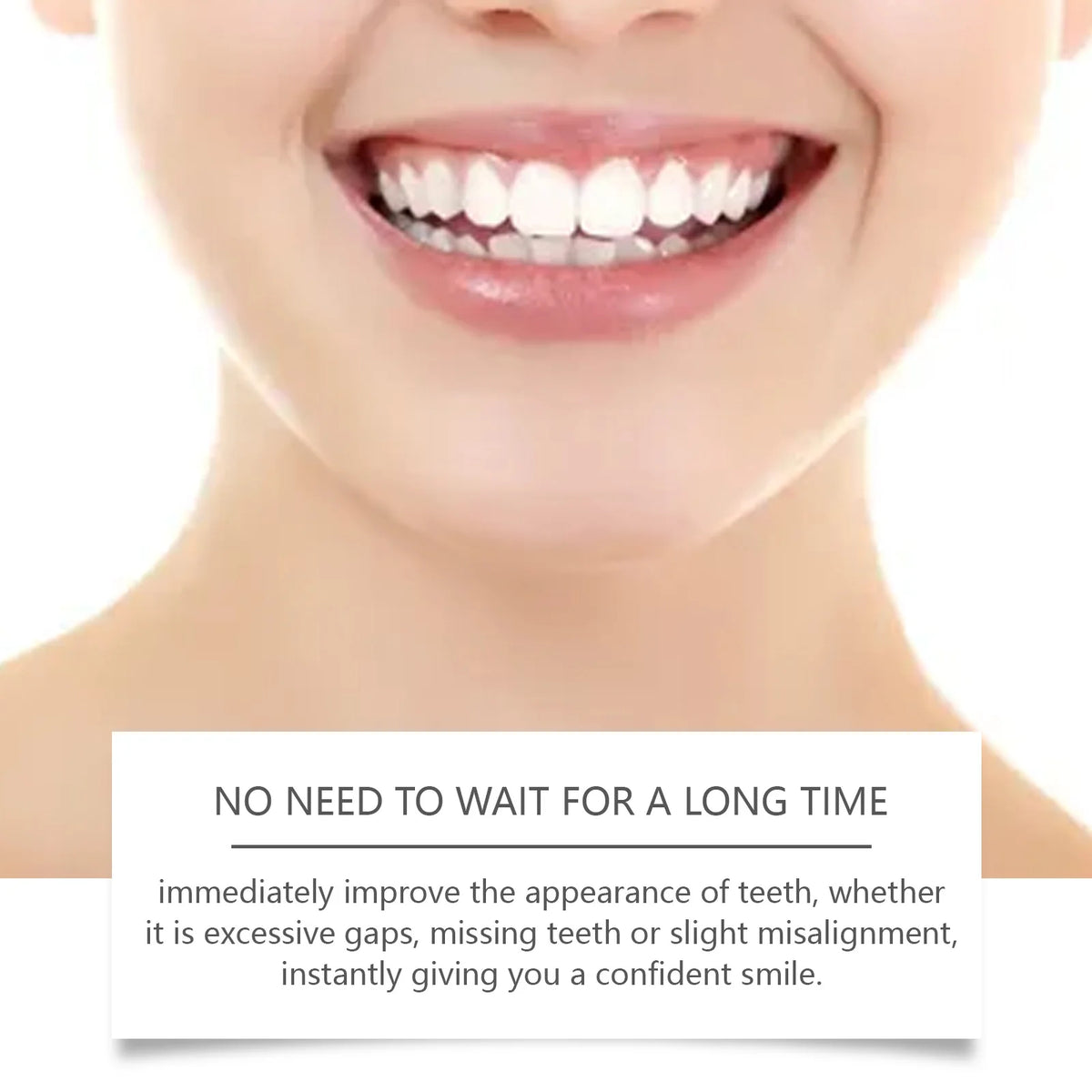Adjustable Snap-On Smile Veneers for Missing Teeth