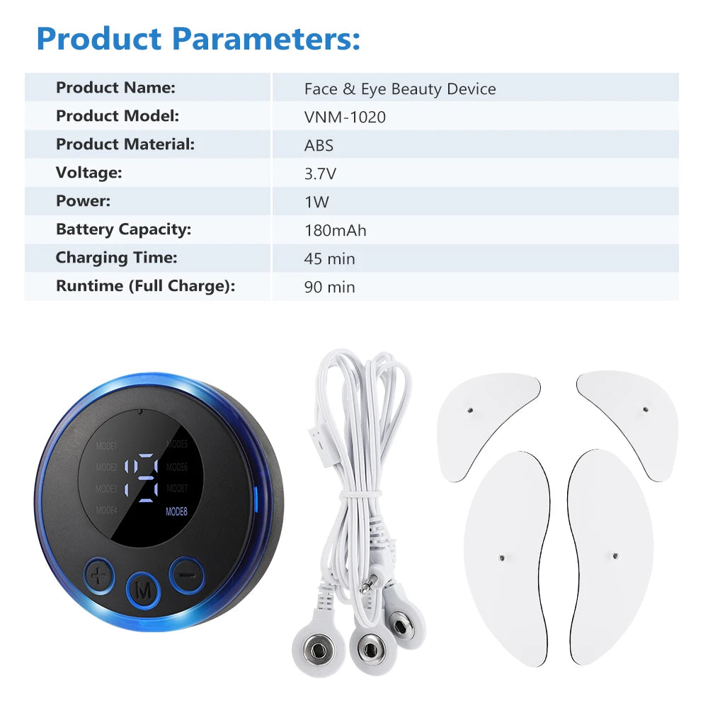 Electric EMS Facial Lifting and Eye Massage Stimulator