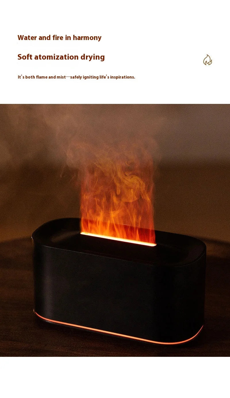 Flame Effect Aromatherapy Essential Oil Humidifier
