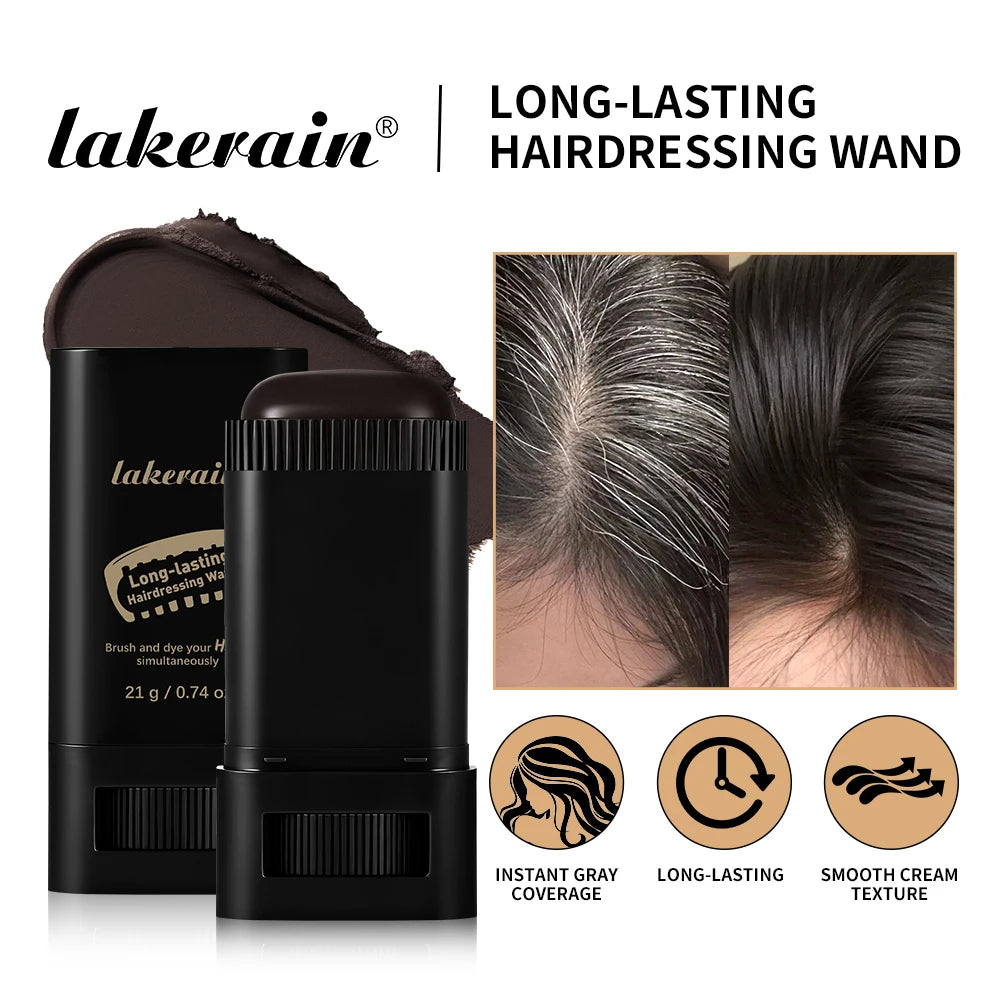 Temporary Hair Root Touch Up Stick with Built-in Comb