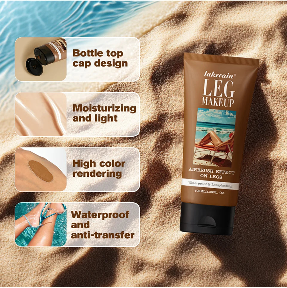 Waterproof Leg Foundation for Flawless Even Skin Tone
