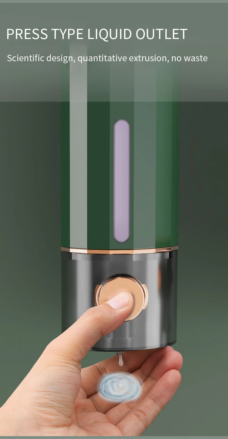 Wall-Mounted Manual Soap Dispenser for Bathroom