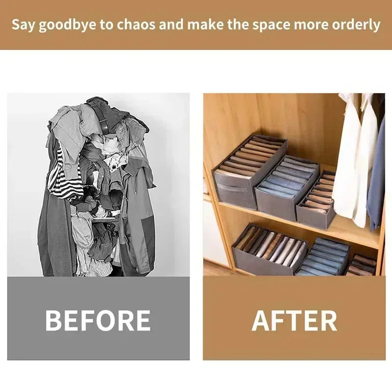Foldable Mesh Closet Drawer Organizer for Clothing
