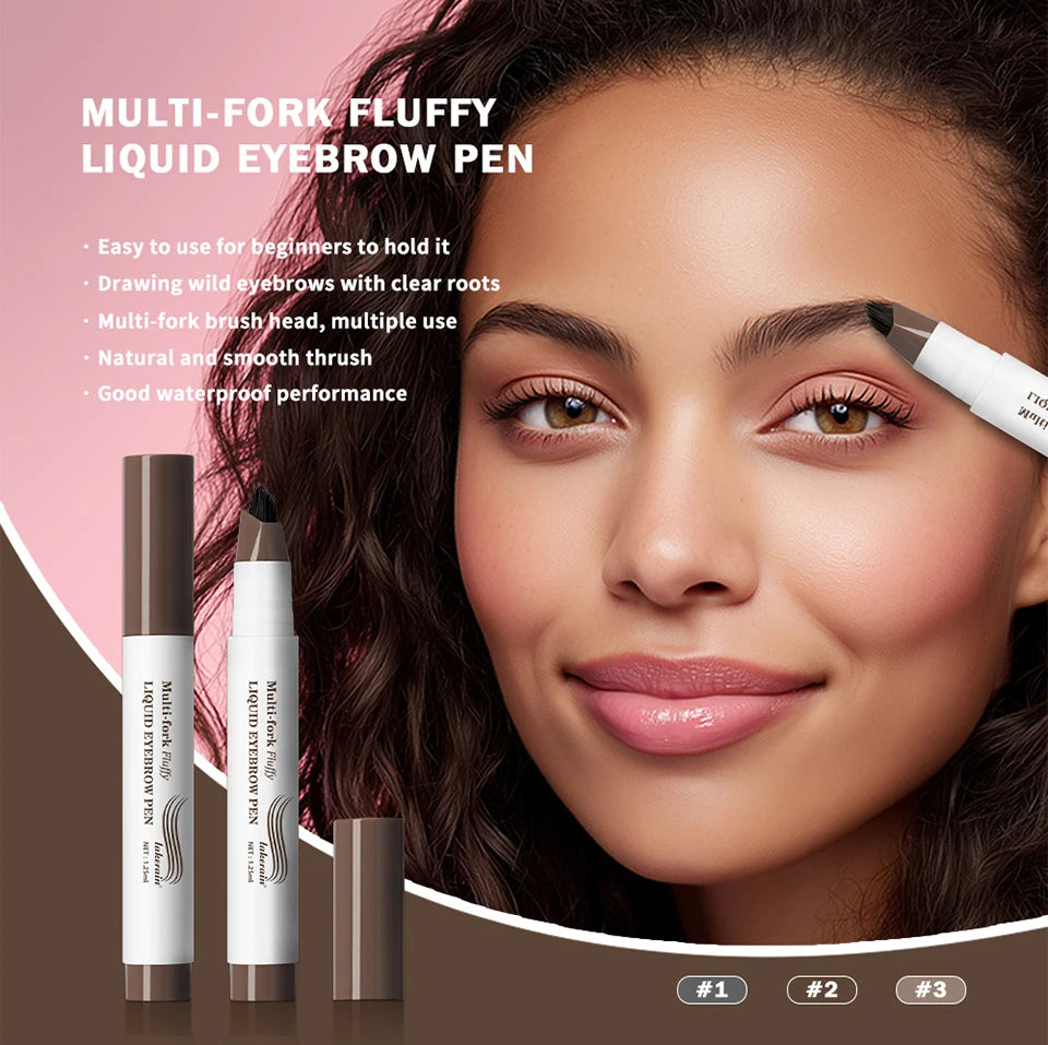 Waterproof Multi-Fork Liquid Eyebrow Pen - 11