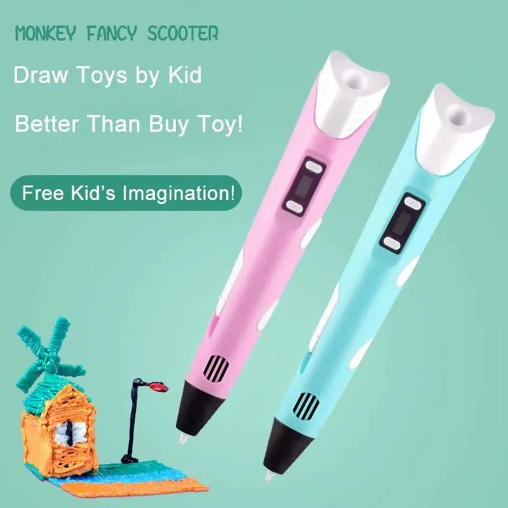 3D Printing Pen for Kids DIY Creative Drawing