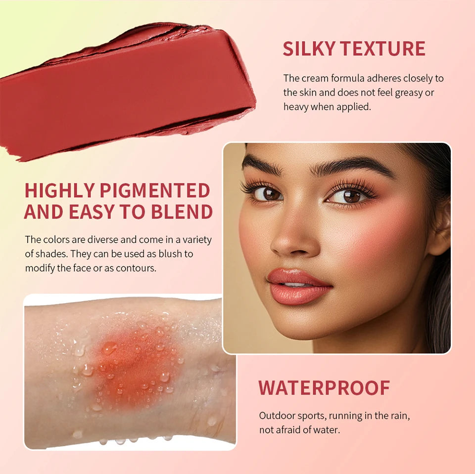 8-Color Cream Blush and Contouring Makeup Palette