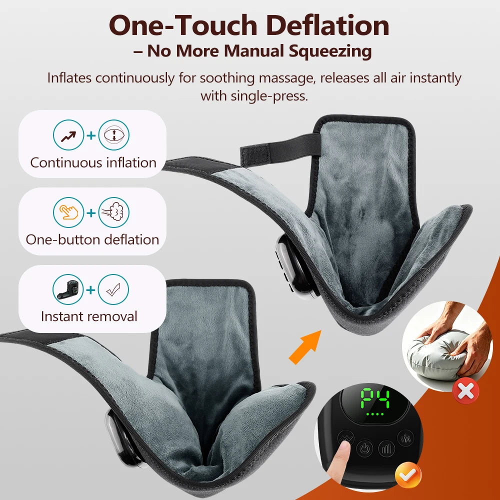 Heated Airbag Ankle Compression Massager