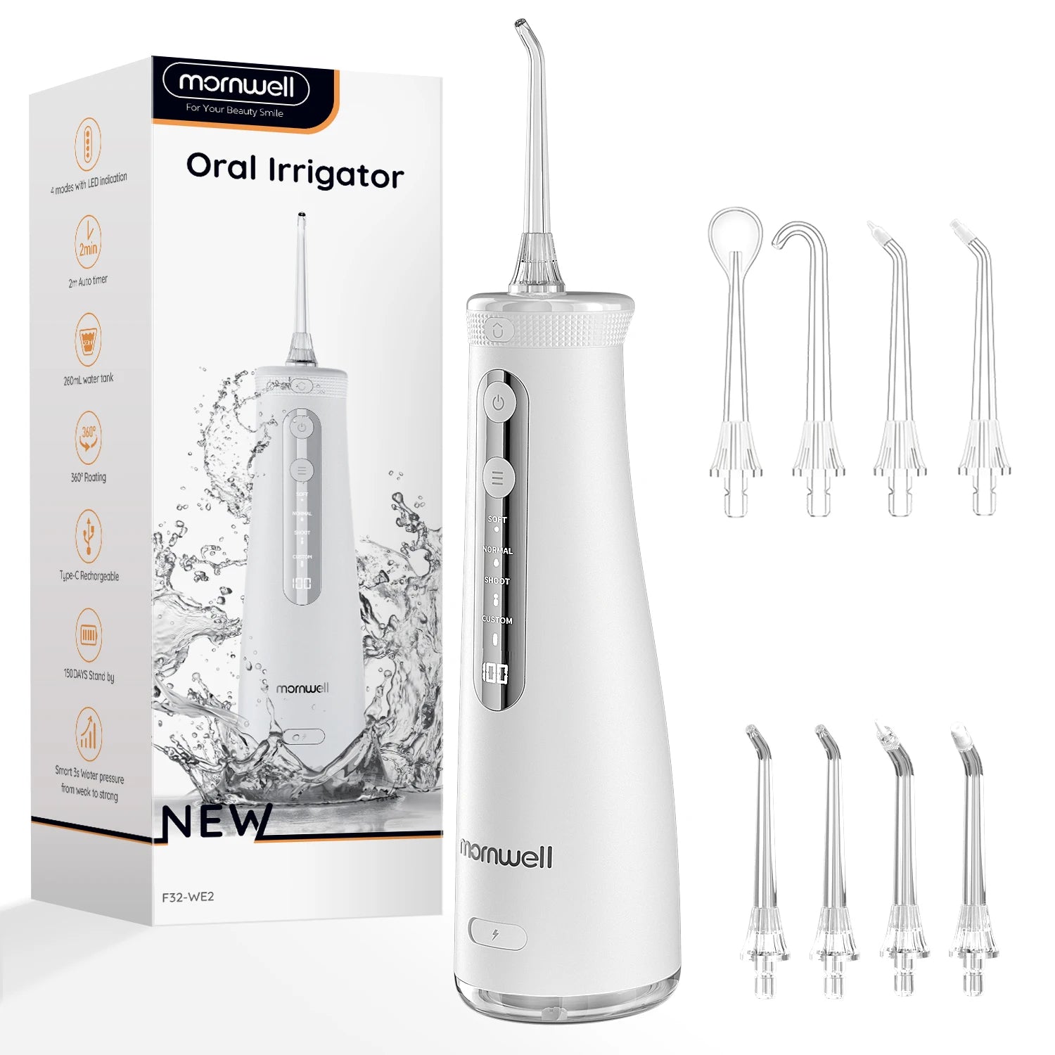 Portable Cordless Electric Water Flosser for Teeth Cleaning - 14