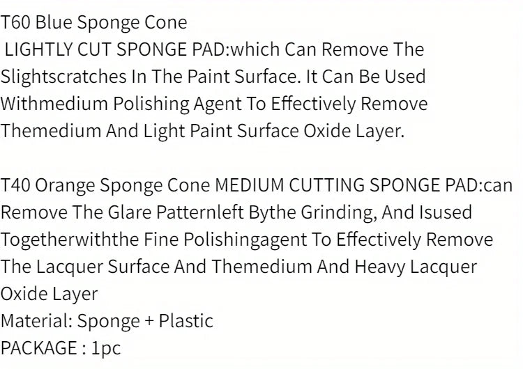 Conical Car Wheel Polishing Sponge for Drills - 8