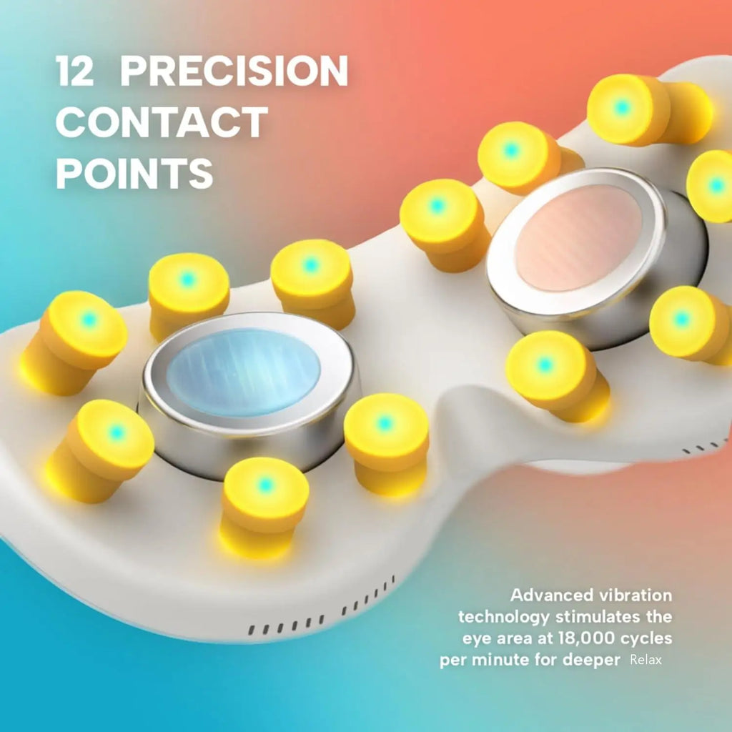 Smart Eye Massager with Cooling and Vibration for Eye Strain