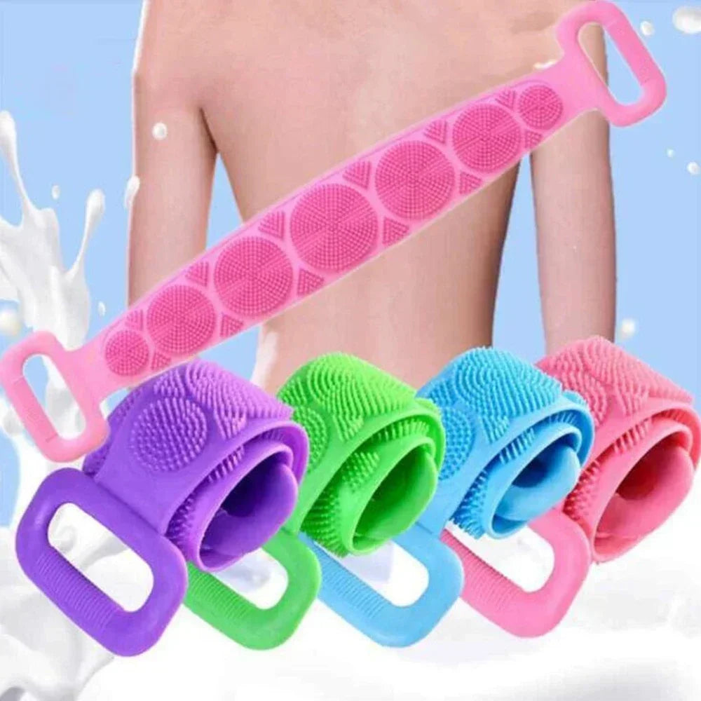 Non-Slip Silicone Shower Foot Scrubber and Massage Mat - 24