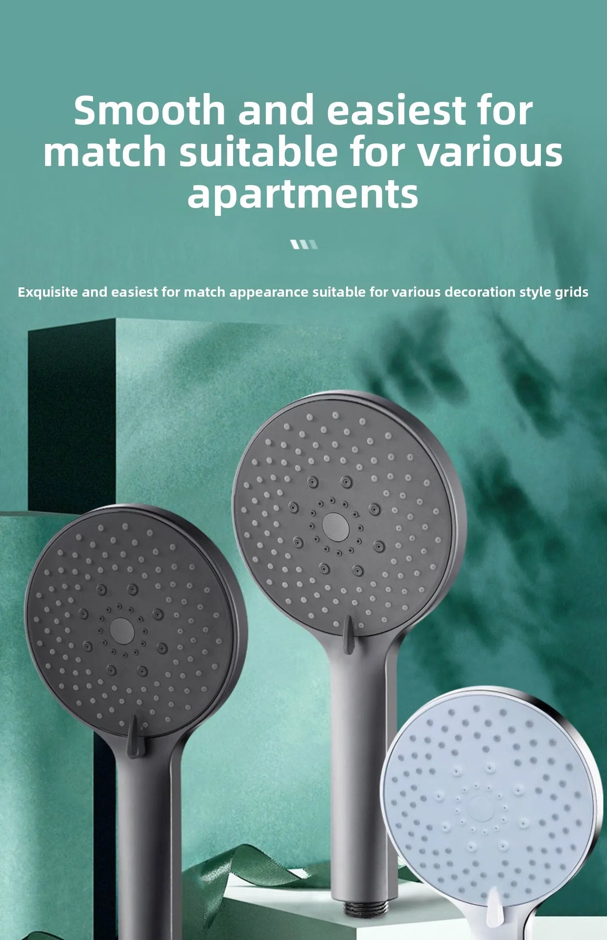 5-Mode Adjustable Handheld Water-Saving Shower Head